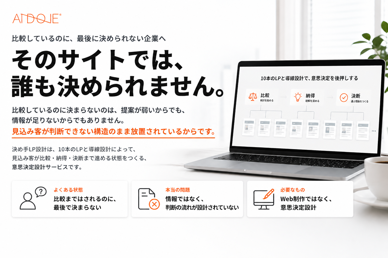決めてLP設計
